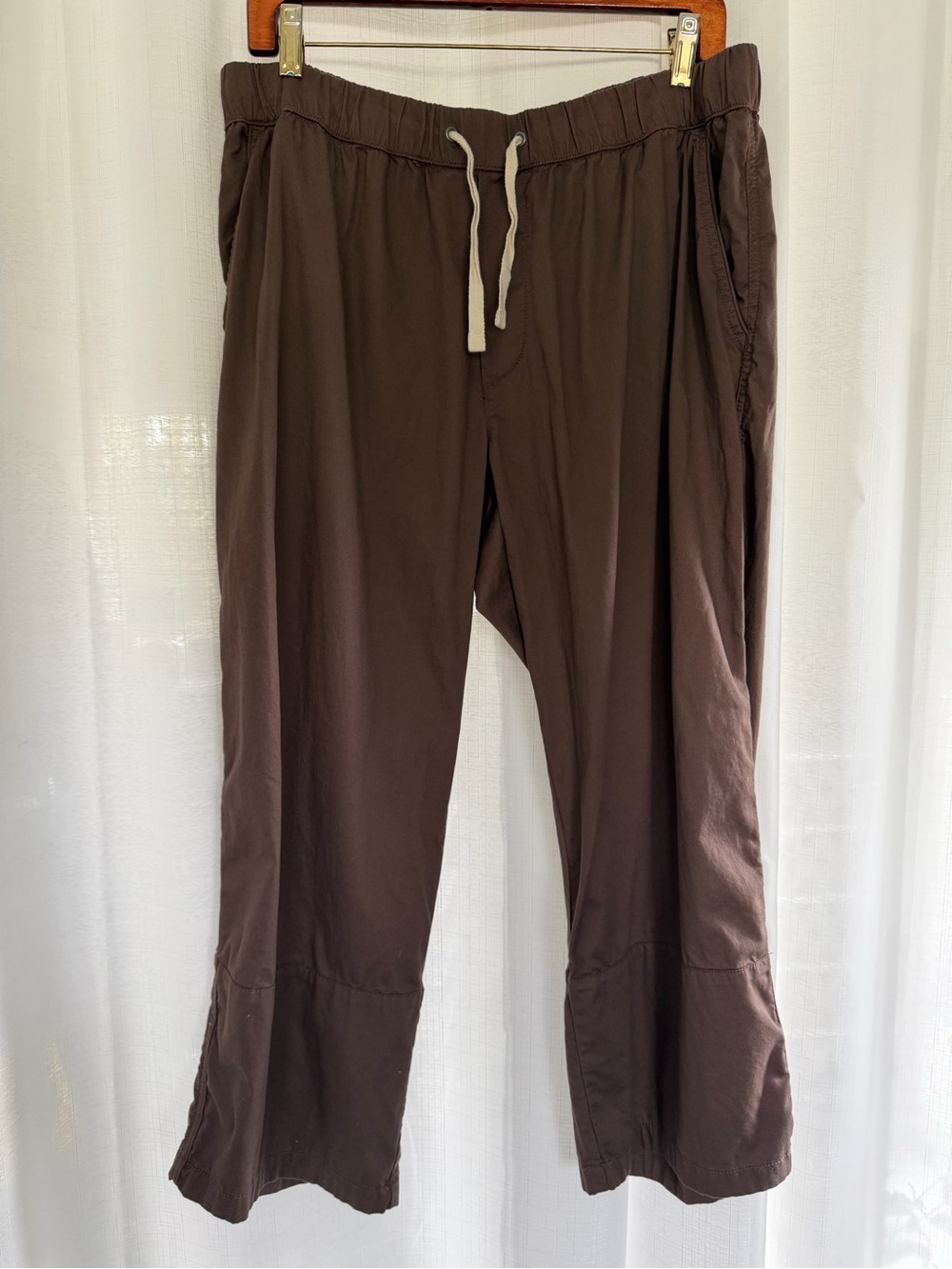 Pact Organic Cotton Brown Pull-On Pants XL